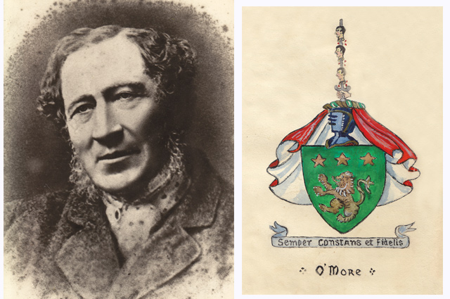 Image of John Hubert More and Coat of Arms
